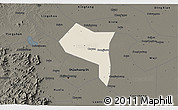 Shaded Relief 3D Map of Zhengding, darken