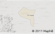 Shaded Relief 3D Map of Zhengding, lighten, semi-desaturated