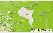 Shaded Relief 3D Map of Zhengding, physical outside