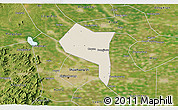 Shaded Relief 3D Map of Zhengding, satellite outside