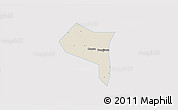 Shaded Relief 3D Map of Zhengding, single color outside