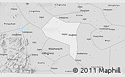 Silver Style 3D Map of Zhengding
