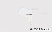 Silver Style 3D Map of Zhengding, single color outside