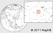 Blank Location Map of Zhengding