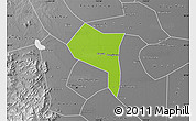 Physical Map of Zhengding, desaturated