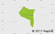 Physical Map of Zhengding, single color outside
