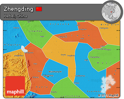 Political Map of Zhengding