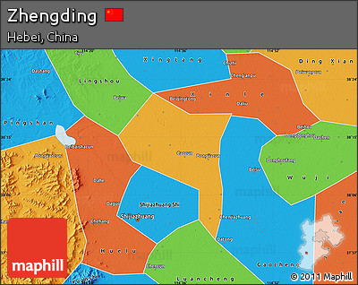 Political Map of Zhengding