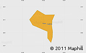 Political Map of Zhengding, single color outside