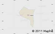 Shaded Relief Map of Zhengding, single color outside