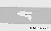 Gray Panoramic Map of Zhengding, single color outside