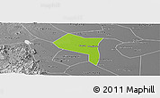 Physical Panoramic Map of Zhengding, desaturated