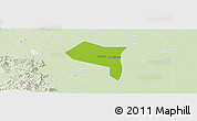 Physical Panoramic Map of Zhengding, lighten