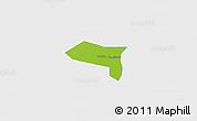 Physical Panoramic Map of Zhengding, single color outside