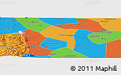 Political Panoramic Map of Zhengding