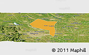 Political Panoramic Map of Zhengding, satellite outside