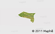 Satellite Panoramic Map of Zhengding, cropped outside