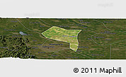 Satellite Panoramic Map of Zhengding, darken