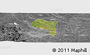 Satellite Panoramic Map of Zhengding, desaturated