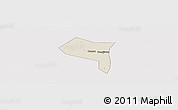 Shaded Relief Panoramic Map of Zhengding, cropped outside