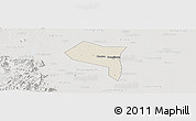 Shaded Relief Panoramic Map of Zhengding, lighten, semi-desaturated