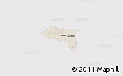 Shaded Relief Panoramic Map of Zhengding, single color outside