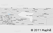 Silver Style Panoramic Map of Zhengding
