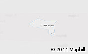 Silver Style Panoramic Map of Zhengding, single color outside