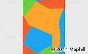 Political Simple Map of Zhengding