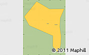 Savanna Style Simple Map of Zhengding, cropped outside