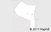 Silver Style Simple Map of Zhengding, cropped outside