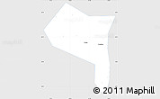 Silver Style Simple Map of Zhengding, single color outside