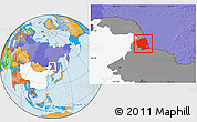 Political Location Map of Aihui, highlighted country, highlighted parent region