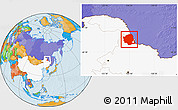Political Location Map of Aihui, highlighted country