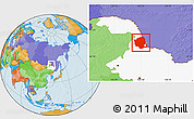 Political Location Map of Aihui, highlighted parent region