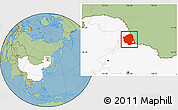 Savanna Style Location Map of Aihui, highlighted country