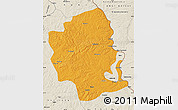 Political Map of Aihui, shaded relief outside