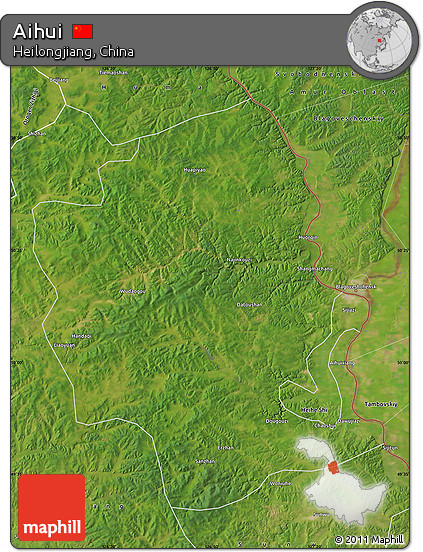 Satellite Map of Aihui