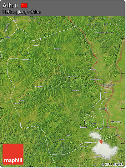 Satellite Map of Aihui