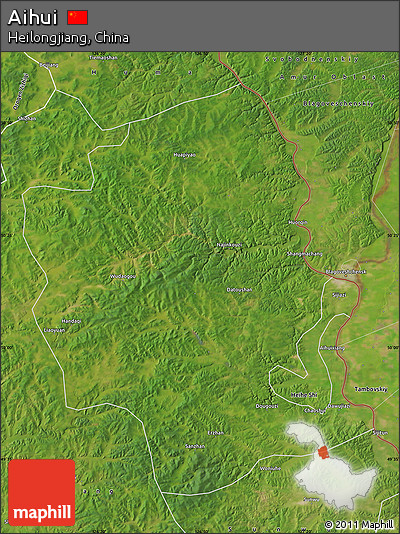 Satellite Map of Aihui