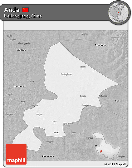 Gray 3D Map of Anda