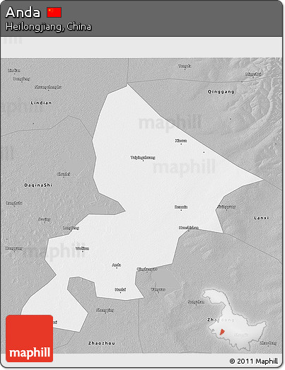 Gray 3D Map of Anda