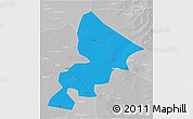 Political 3D Map of Anda, lighten, desaturated