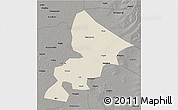Shaded Relief 3D Map of Anda, darken, semi-desaturated