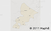 Shaded Relief 3D Map of Anda, lighten, semi-desaturated