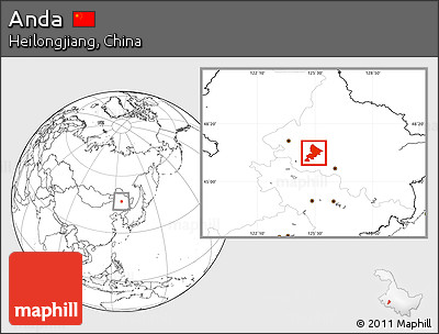 Blank Location Map of Anda