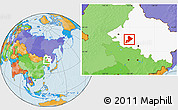 Political Location Map of Anda, highlighted parent region