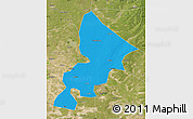 Political Map of Anda, satellite outside