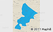 Political Map of Anda, shaded relief outside