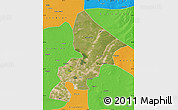 Satellite Map of Anda, political outside